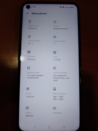 Oppo A54 New condition